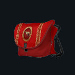Capitoline Wolf Messenger Bags<br><div class="desc">Look like a Roman empress with this original design featuring the Capitoline She-Wolf (the adoptive mother of the legendary founder of Rome, Romulus and his brother Remus). The inscription surrounding her it is the official emblem of Rome to the present day: the acronym and the words SPQR - "Senatus Populusque...</div>