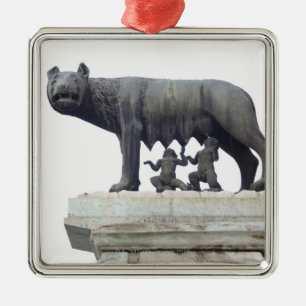 Capitoline Wolf Statue (She-wolf suckling), Metal Ornament