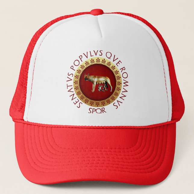 Capitoline Wolf Trucker Hat (Front)