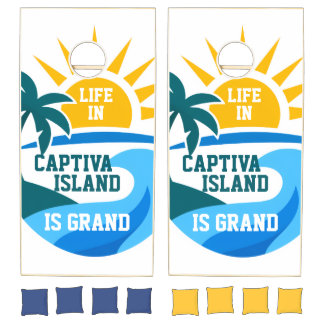 Capitva Island Florida Cornhole Set