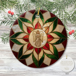 Capiz-Inspired Angel Parol Ceramic Ornament