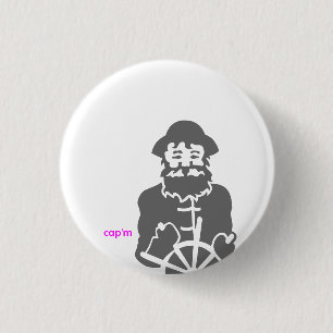cap'm pinback button