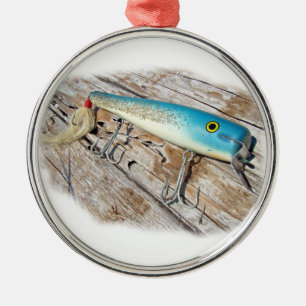 Cap'n Bill's Streamliner Saltwater Vintage Lure Metal Ornament