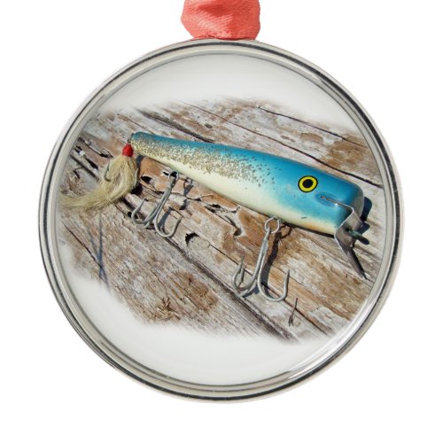 Cap'n Bill's Streamliner Saltwater Vintage Lure Metal Ornament