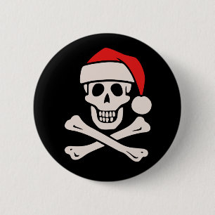 Cap'n Claus Pinback Button