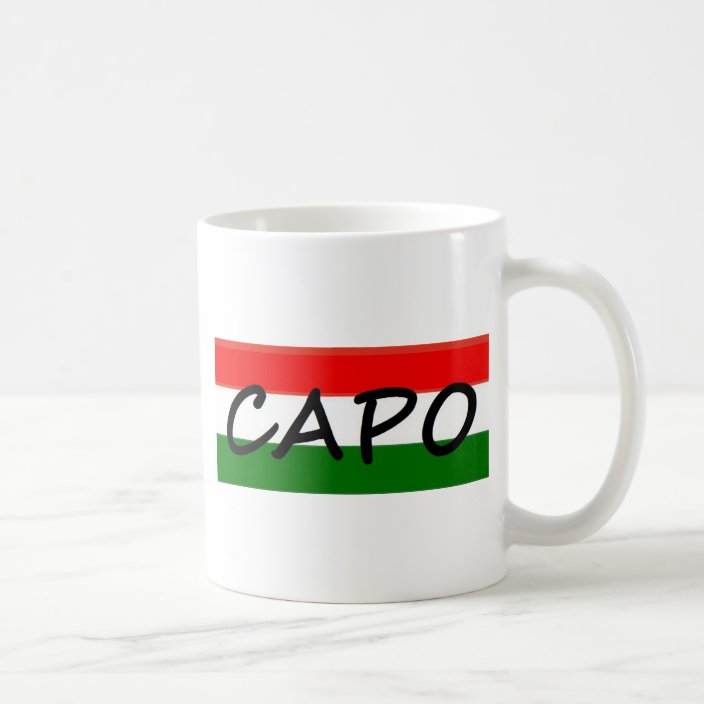 CAPO, capo means BOSS! in italian and spanish, Coffee Mug