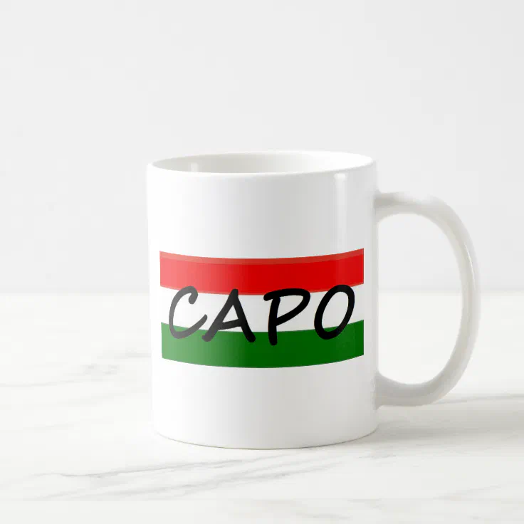CAPO, capo means BOSS! in italian and spanish, Coffee Mug Zazzle