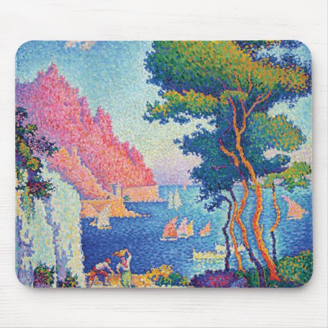 Capo di Noli by Paul Signac Mouse Pad (Front)