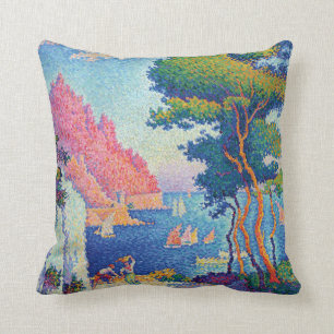 Capo di Noli by Paul Signac Throw Pillow