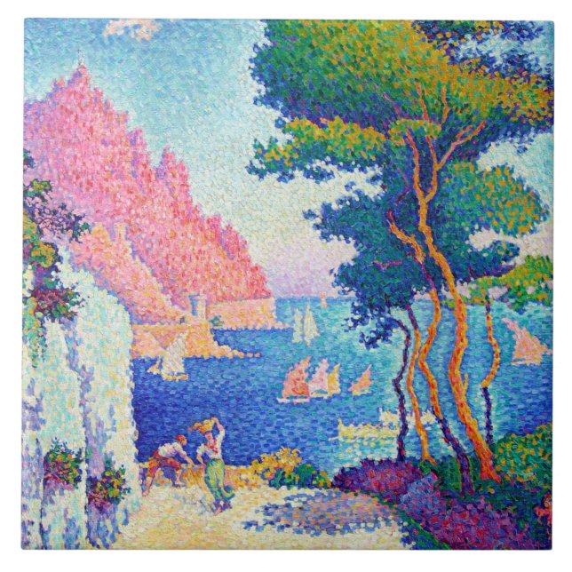 Capo di Noli, Signac Ceramic Tile (Front)