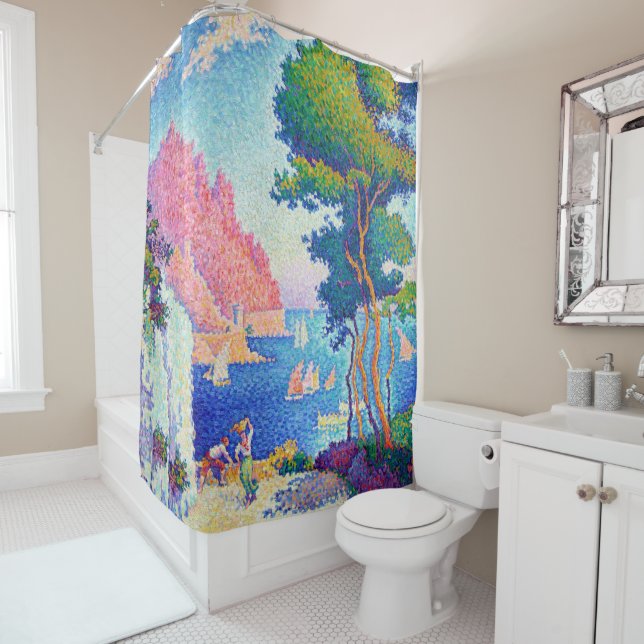 Capo di Noli, Signac Shower Curtain (In Situ)