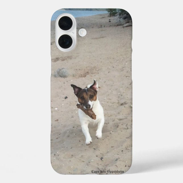 Capo von Oppenheim Jack Russell Terrier, Dog Case-Mate iPhone Case (Back)