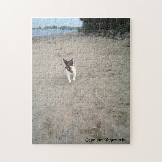 Capo von Oppenheim, Jack Russell Terrier Dog Jigsaw Puzzle (Vertical)