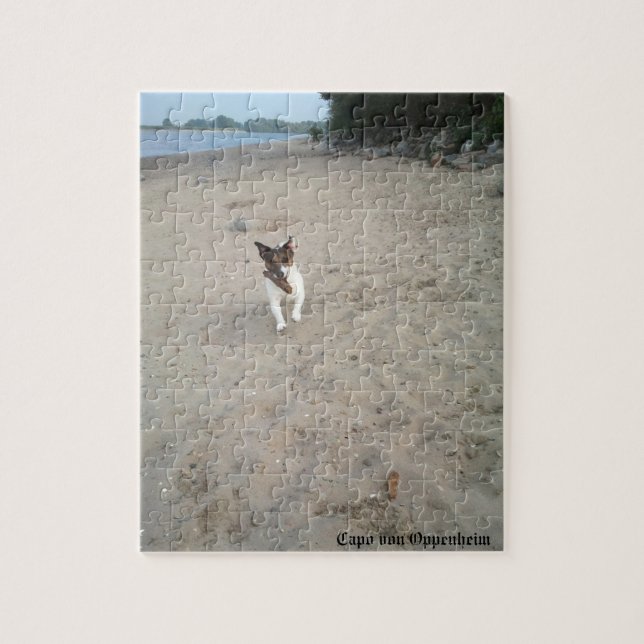 Capo von Oppenheim, Jack Russell Terrier Dog Jigsaw Puzzle (Vertical)