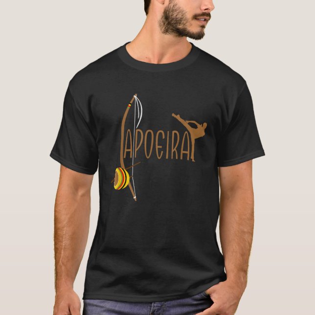 Capoeira Athletic Berimbau Instrument Power 2   T-Shirt (Front)