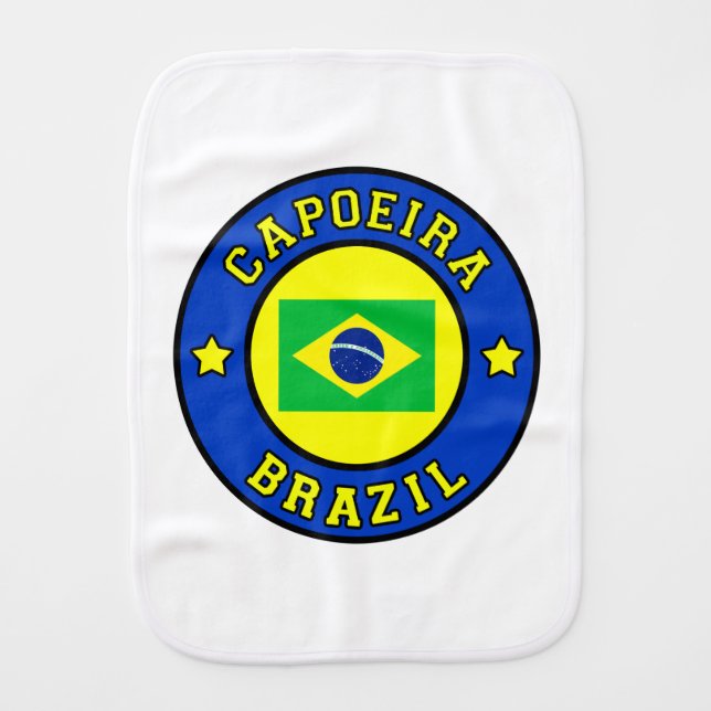 Capoeira Baby Burp Cloth (Front)