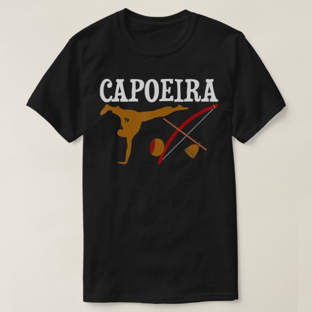 Capoeira Berimbau Brazilian Mixed Martial Arts Sel T-Shirt (Design Front)