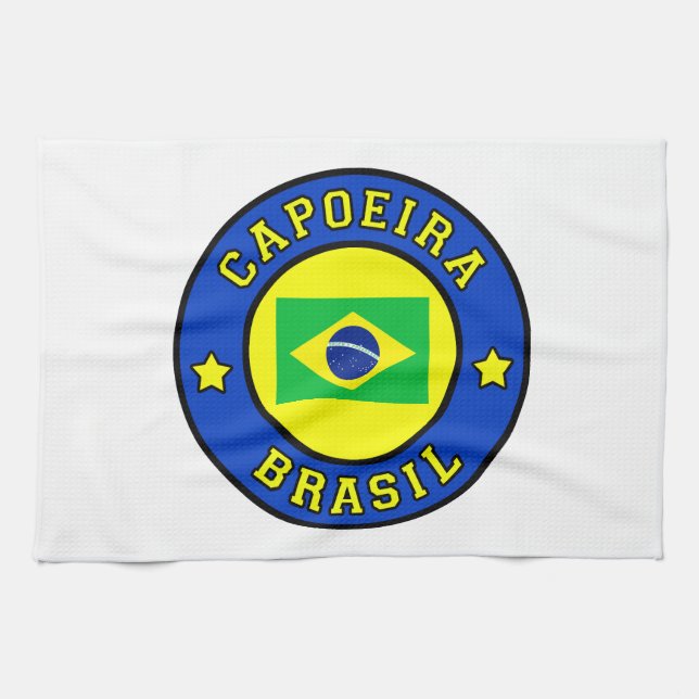 Capoeira Brasil Kitchen Towel (Horizontal)
