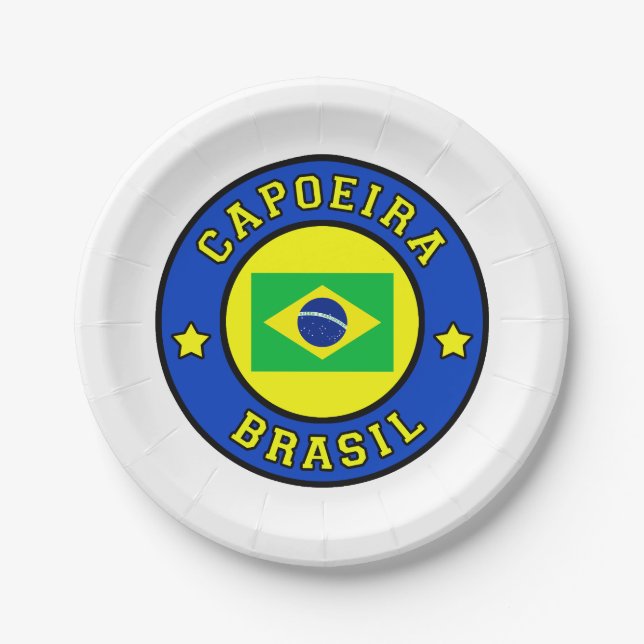 Capoeira Brasil Paper Plates (Front)