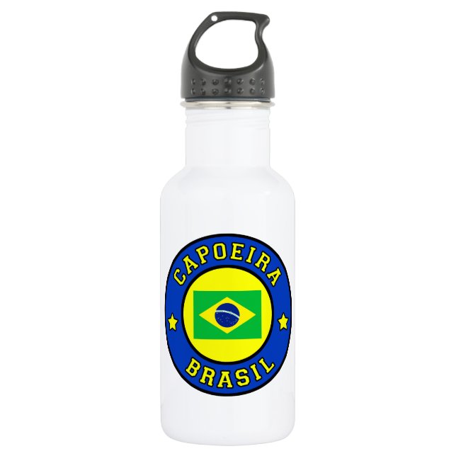 Capoeira Brasil Stainless Steel Water Bottle (Front)