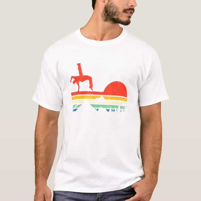 Capoeira Brazil Dance Martial Art- Mma Retro Vinta T-Shirt (Front)
