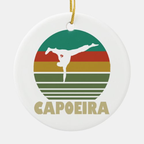 Capoeira Brazil Martial Arts Fighter _ Dance Fight Ceramic Ornament