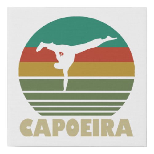 Capoeira Brazil Martial Arts Fighter _ Dance Fight Faux Canvas Print