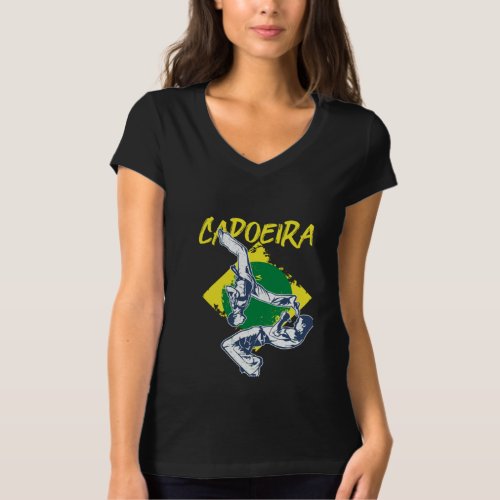 Capoeira Brazilian Dance Fight African Dancers Gif T_Shirt