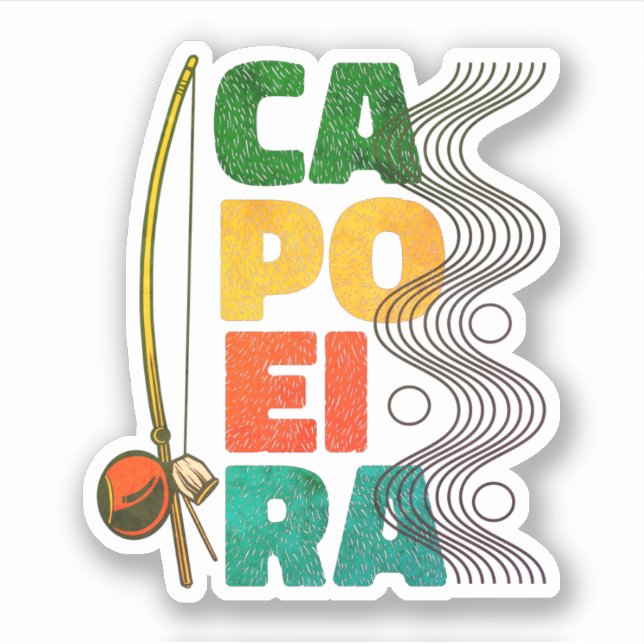 Capoeira Brazilian Martial Art  Sticker (Front)