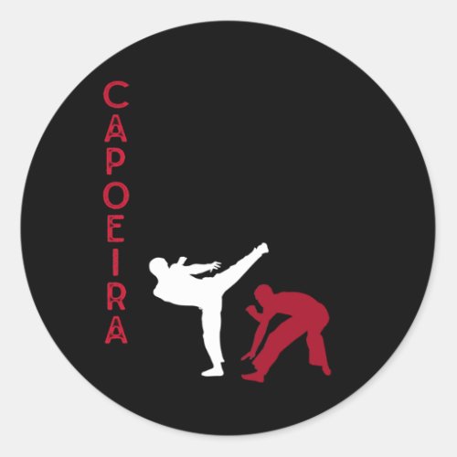 Capoeira Brazilian Martial Arts Classic Round Sticker