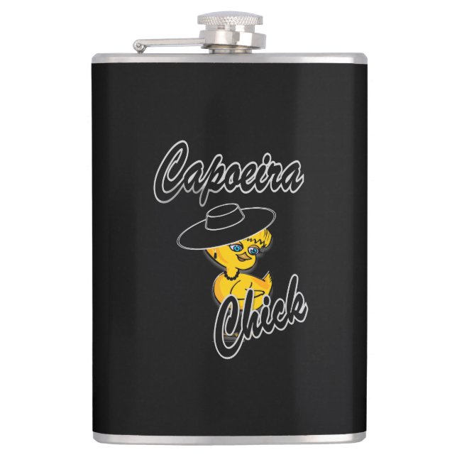 Capoeira Chick #4 Flask (Front)