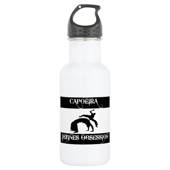 capoeira design water bottle (Front)