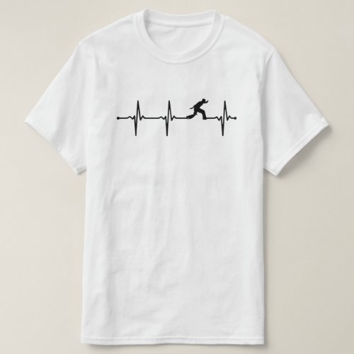 Capoeira Fighter Heartbeat ECG Style Bv T_Shirt