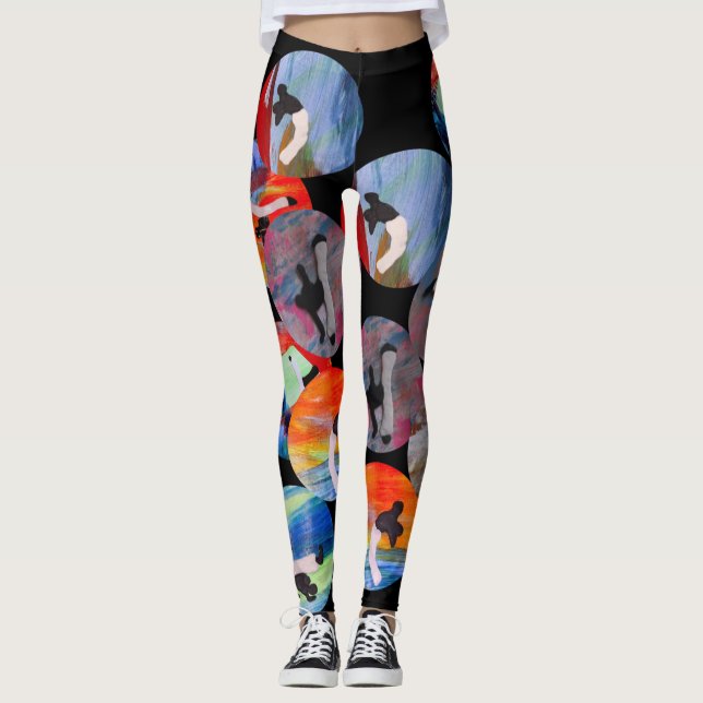 capoeira ginga abada samba fitness mma brazil leggings (Front)