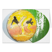 capoeira ginga axe card (Front Horizontal)
