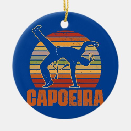 Capoeira Kickboxing Dance Fight Mixed Martial Ceramic Ornament