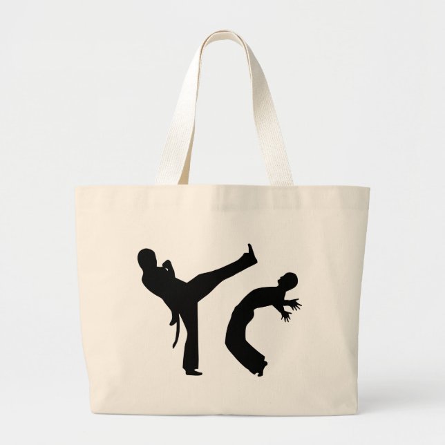 Capoeira Large Tote Bag (Front)