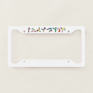 capoeira my love license plate frame