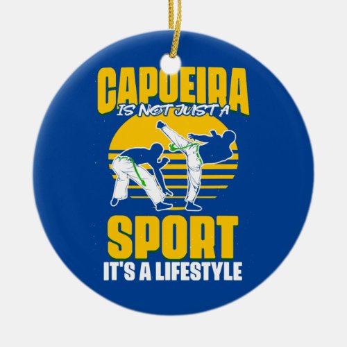 Capoeira Sport Dance Fight Mixed Martial Arts Ceramic Ornament