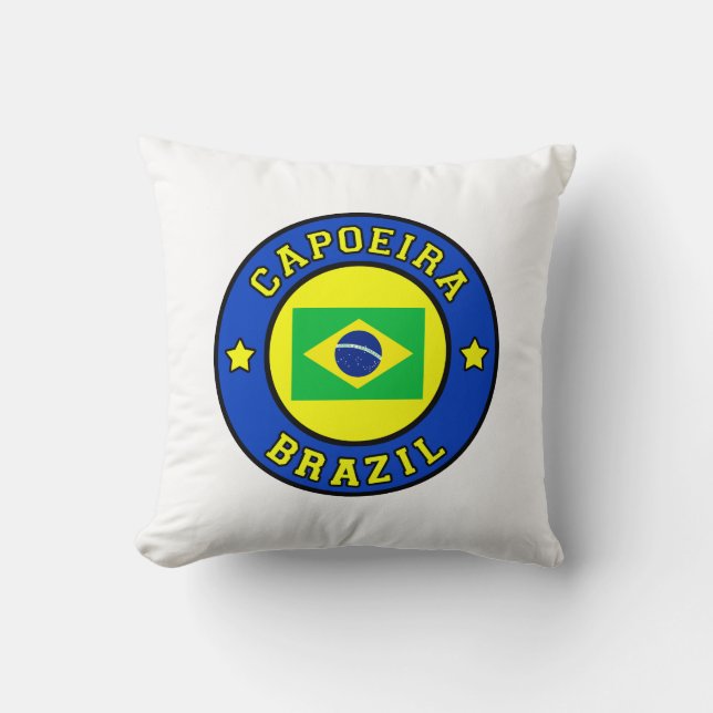 Capoeira Throw Pillow (Front)