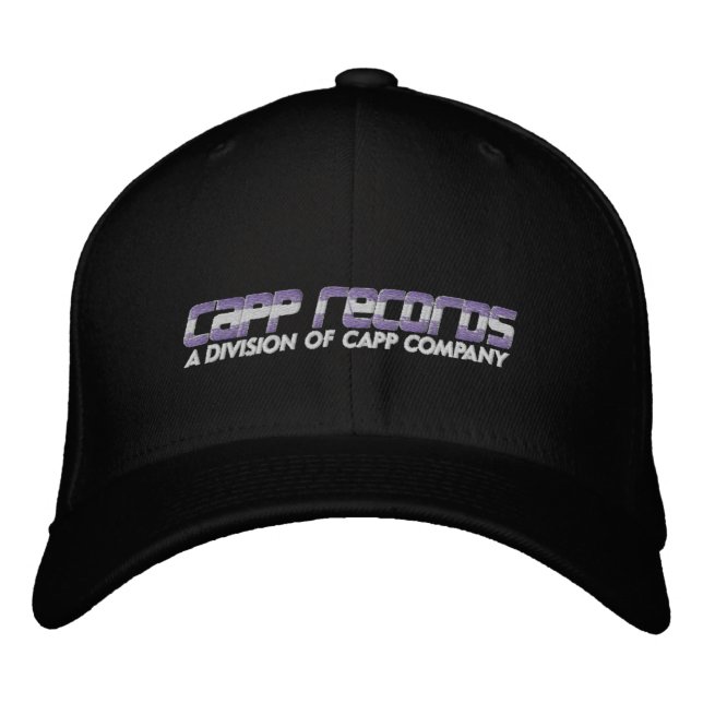 CAPP Records - [Black] High Quality Logo Embroidered Baseball Hat (Front)