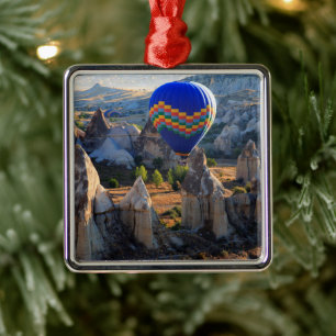 Cappadocia, Goreme Hot air Balloon Metal Ornament