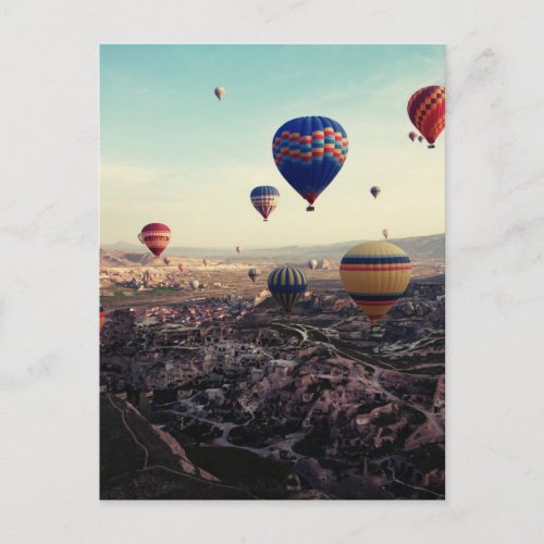 Cappadocia Turkey Hot Air Balloons Postcard