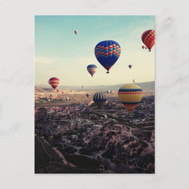 Cappadocia Turkey Hot Air Balloons Postcard (Front)