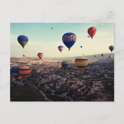 Cappadocia Turkey Hot Air Balloons Postcard