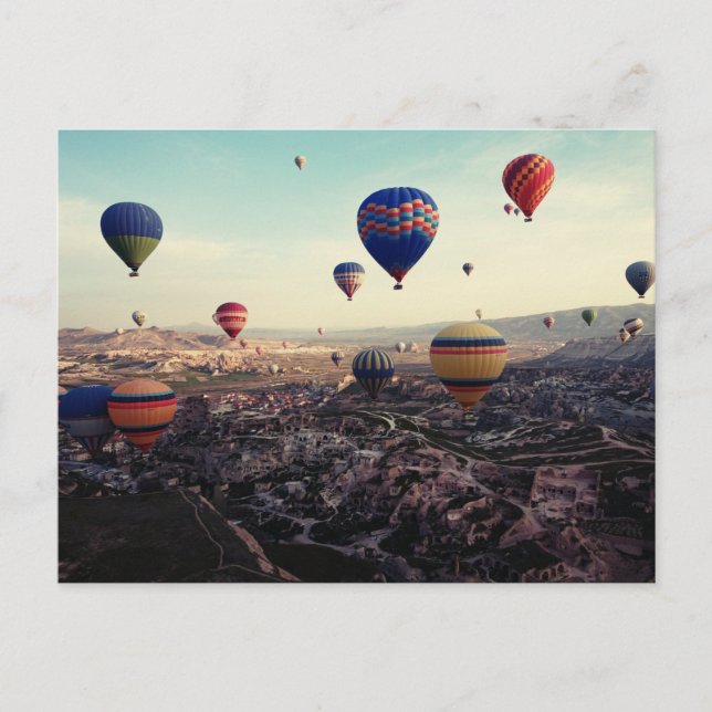 Cappadocia Turkey Hot Air Balloons Postcard (Front)