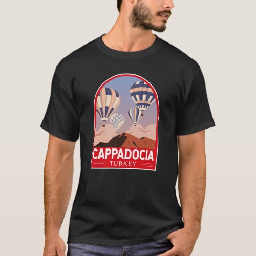 Cappadocia Turkey Retro Travel Art Vintage  T_Shirt