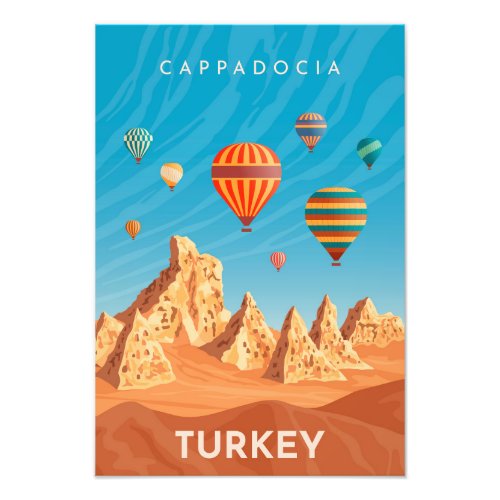 Cappadocia Turkey Travel Photo Print