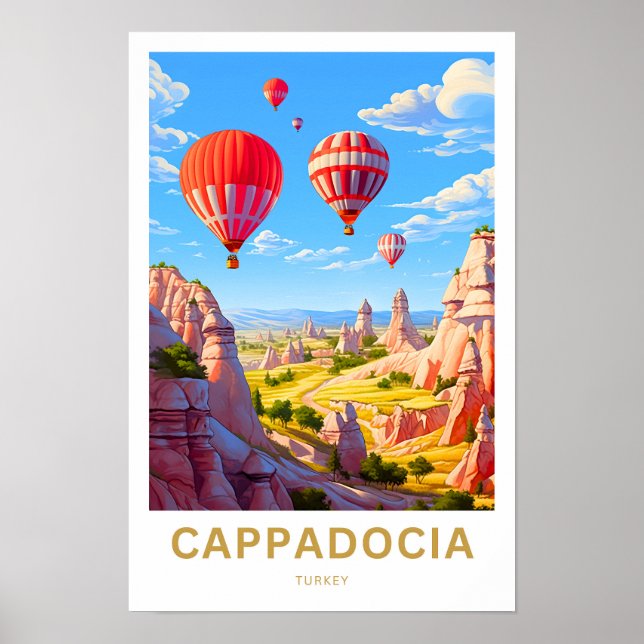 Cappadocia Turkey Travel Print (Front)