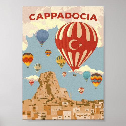Cappadocia _ Vintage Travel Poster